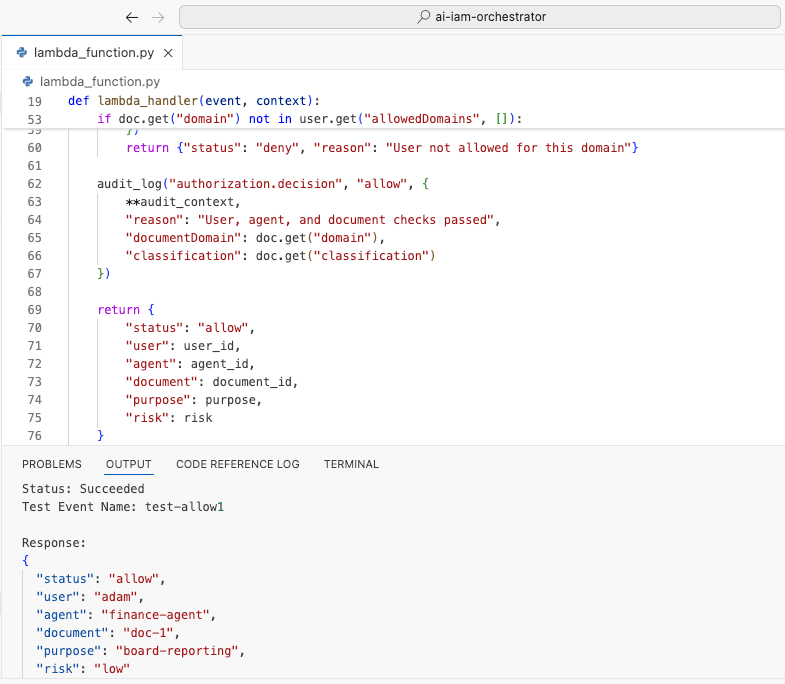 Lambda CloudWatch Test